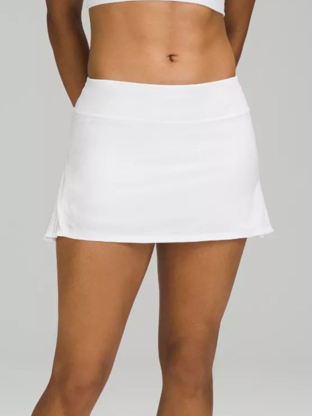 Lululemon Off the Pleats Skirt White 4
